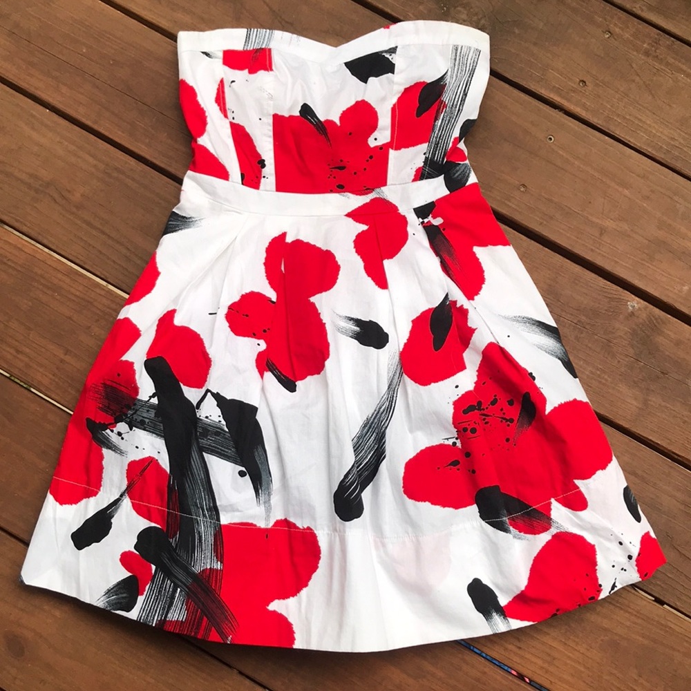 Red and Black Art Dress